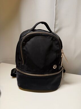 Lululemon City Adventurer Backpack Micro 3L Black Gold Hardware